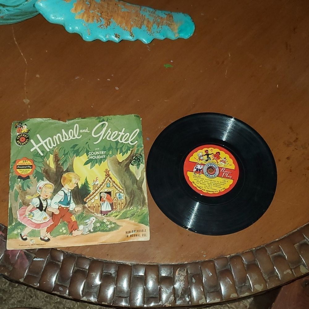 Vintage Cricket Records Hansel and Gretel Country Holiday Vinyl C83